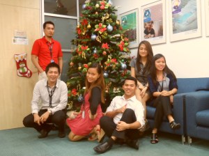 with my officemates.